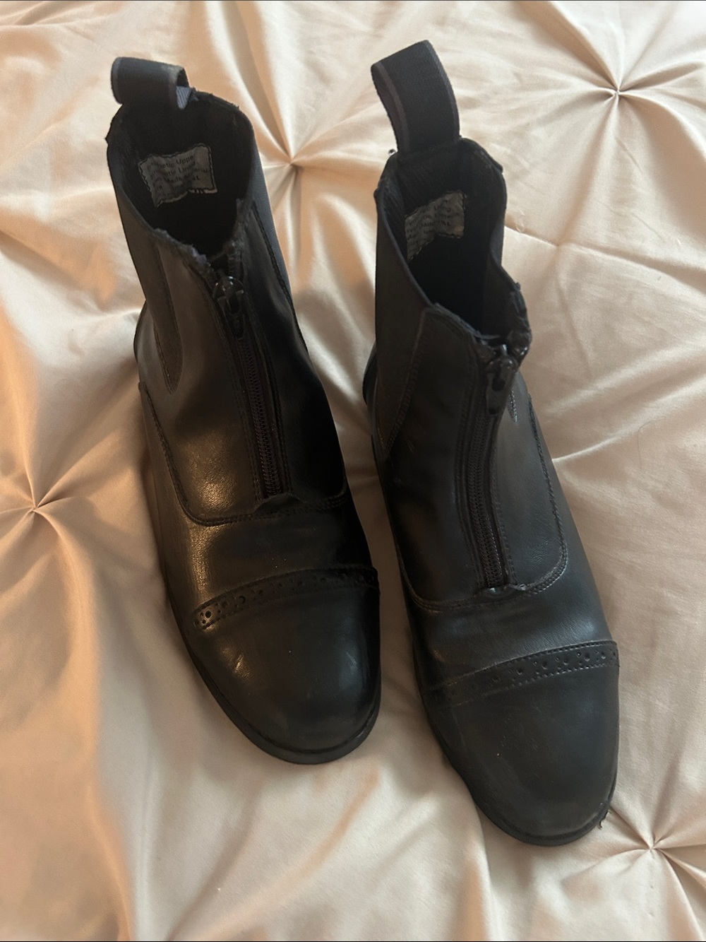 EquiStar Black Paddock Riding Boots Women’s 6.5 + Boot Socks